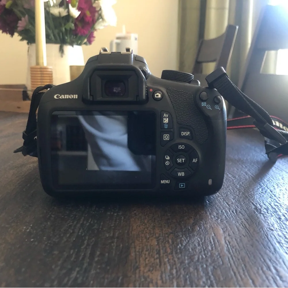 Canon EOS Rebel T5 with accessories